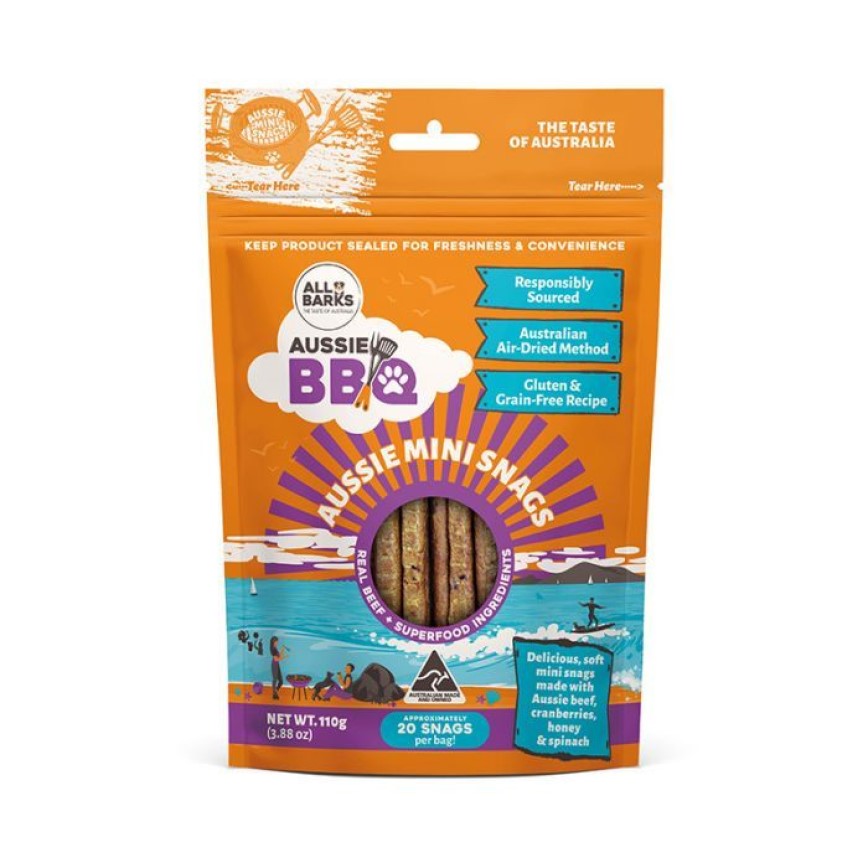 All Barks Aussie 牛肉蔬菜軟條狗小食 110g (DTABFAABR002Z) (TBS) 圖 1