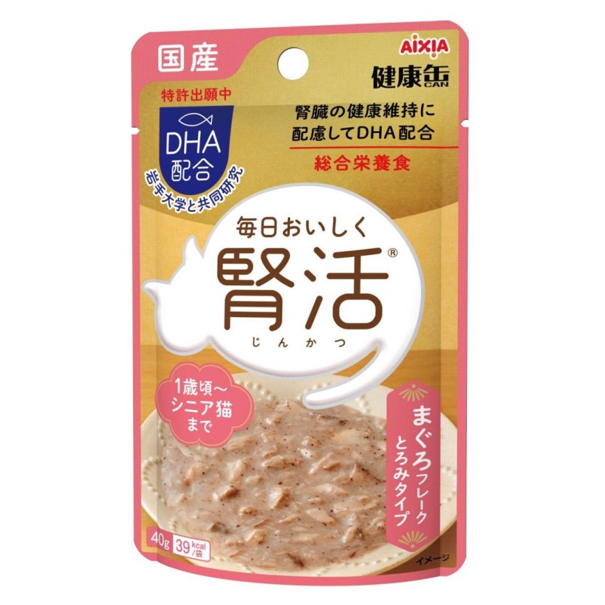 AIXIA 愛喜雅 貓濕糧 健康罐 腎活 吞拿魚肉碎 40g (KJ-3)