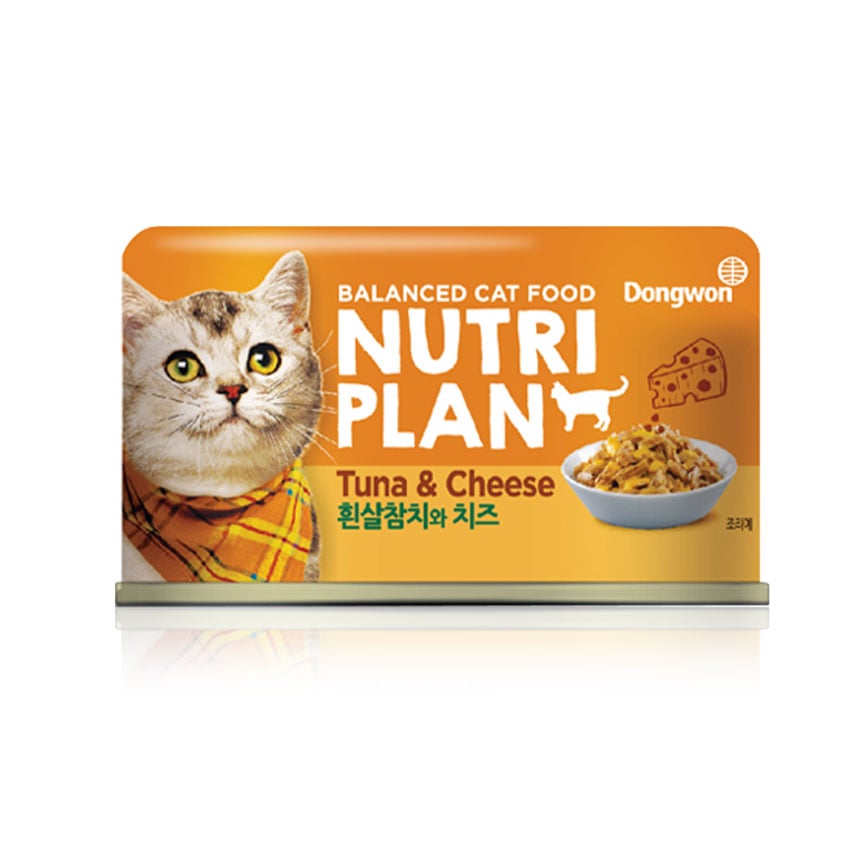 Nutriplan 貓罐頭 營養企劃 韓國低磷主食罐 芝士及白身吞拿魚 160g (64613) 限時優惠 圖 1