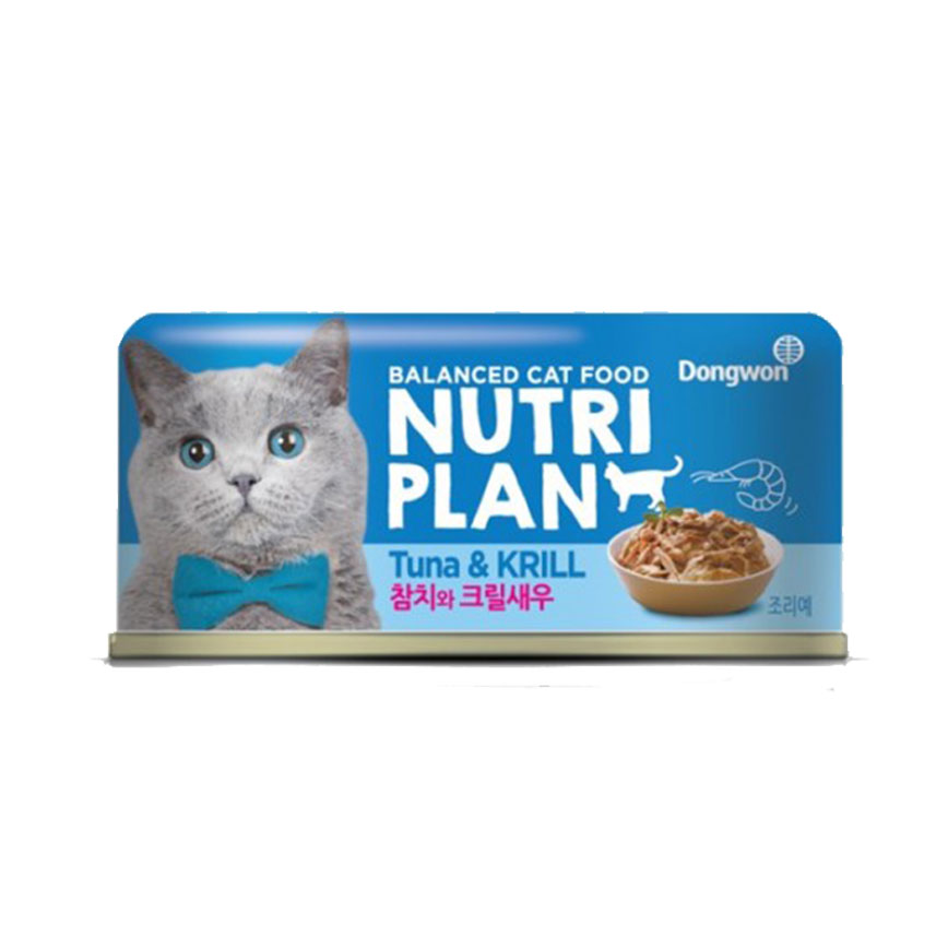 Nutriplan 貓罐頭 營養企劃 韓國低磷主食罐 磷蝦及白身吞拿魚 160g (64621/62247) (新舊包裝隨機發貨) 圖 3