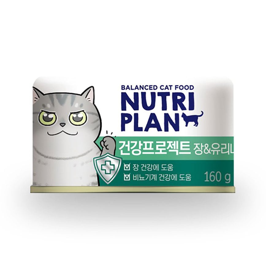 Nutriplan 貓罐頭 營養企劃 韓國腸胃及泌尿護理配方 160g (64617) - 限時優惠 圖 1