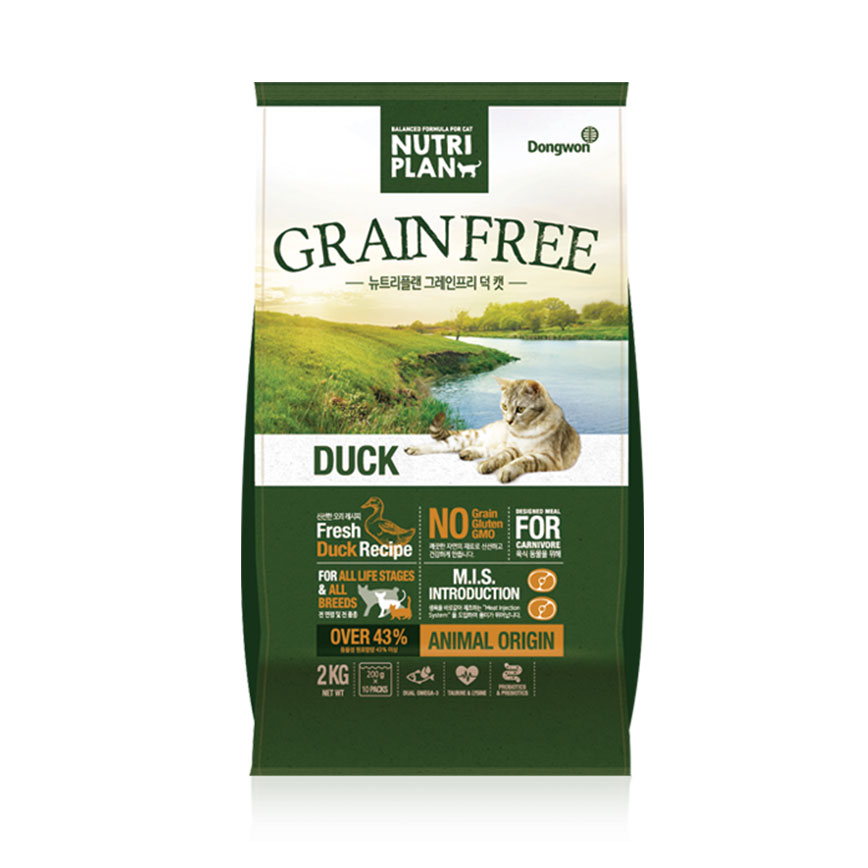 Nutriplan 貓糧 營養企劃 韓國無穀物低敏配方 鴨肉 2kg