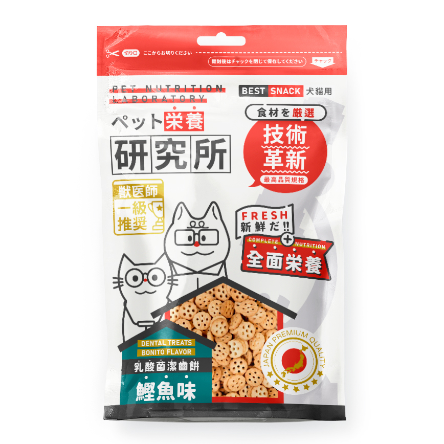 Pet Lab 栄養研究所 Smack 乳酸菌潔齒餅 鰹魚味 15g (貓用)
