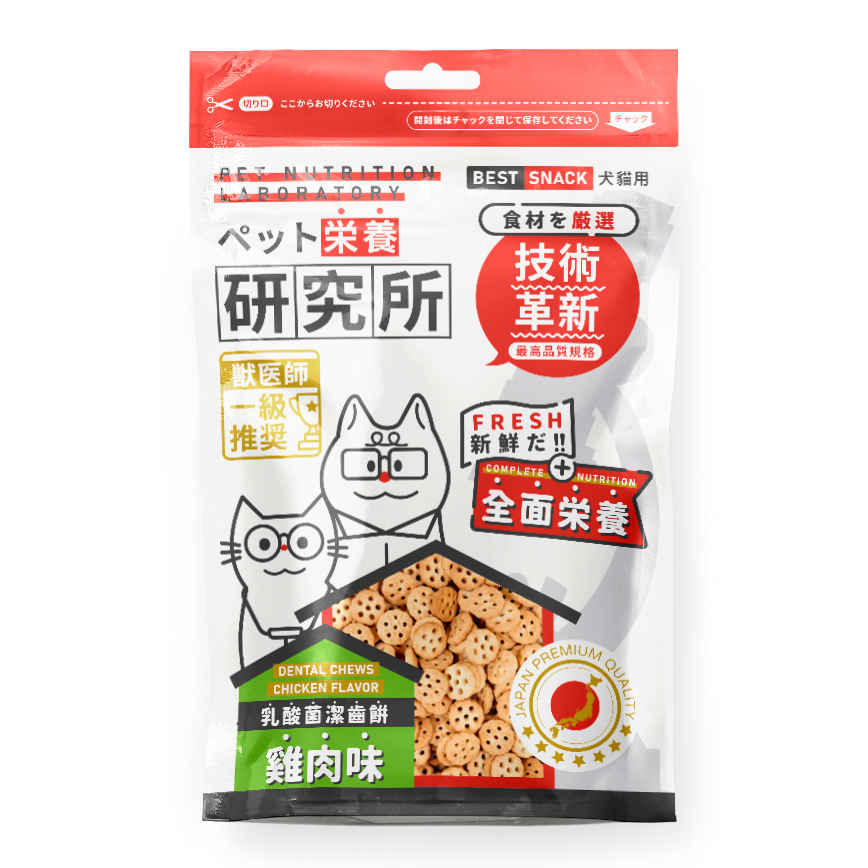 Pet Lab 栄養研究所 Smack 乳酸菌潔齒餅 雞肉味 15g (貓用)