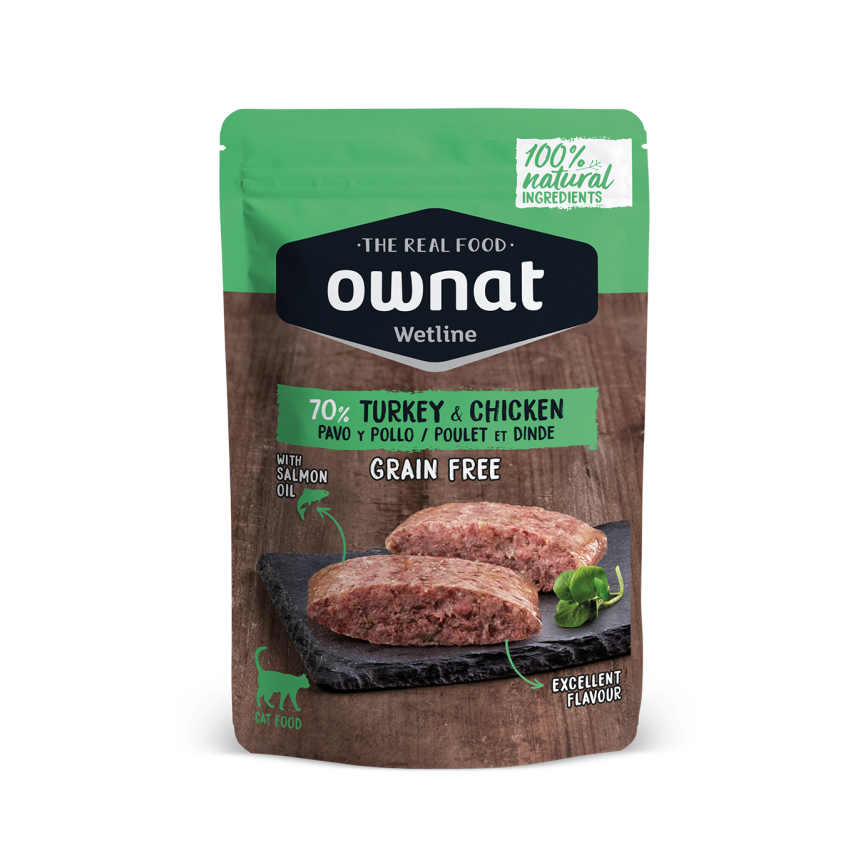 ownat 貓濕糧 放牧火雞與雞肉 85g (57000)