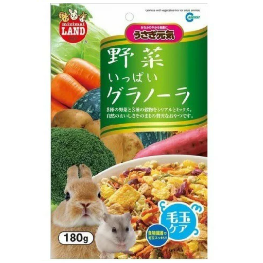 MARUKAN MARUKAN 日本野菜碎片 小動物適用 180g 180g 正面圖