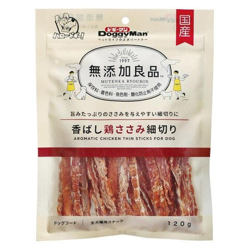DoggyMan 日本狗零食 無添加良品 雞肉幼條 120g