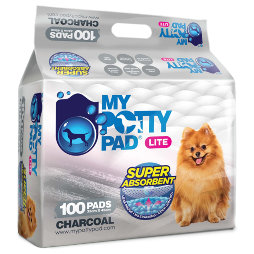 My Potty Pad LITE 殿堂吸活性炭 寵物尿墊 狗尿墊 狗尿片 [33x45 S碼 100PADS] (LMPPC100)