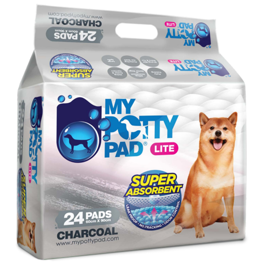 My Potty Pad LITE 殿堂吸活性炭 寵物尿墊 狗尿墊 狗尿片 [60x90 L碼 24PADS] (LMPPC024)
