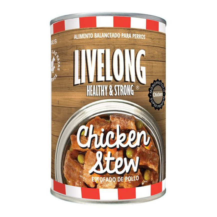 LIVELONG 狗罐頭 工匠系列 燉煮雞肉 340g (30794)