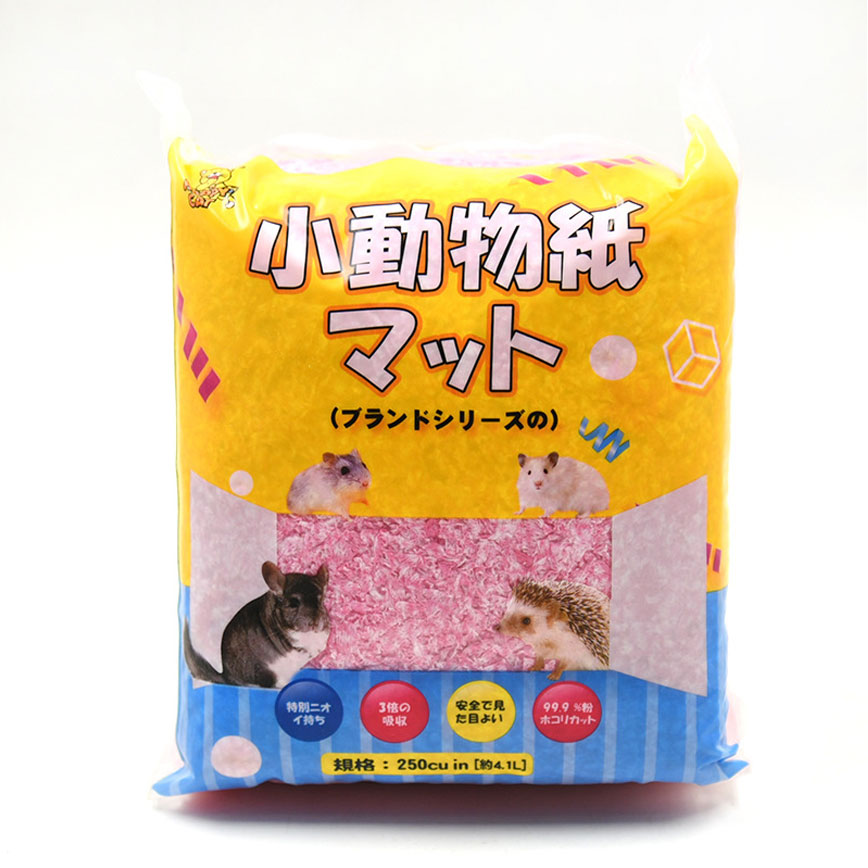 小動物 倉鼠兔子龍貓適用 除臭墊料 紙棉 粉紅色 (TBS)