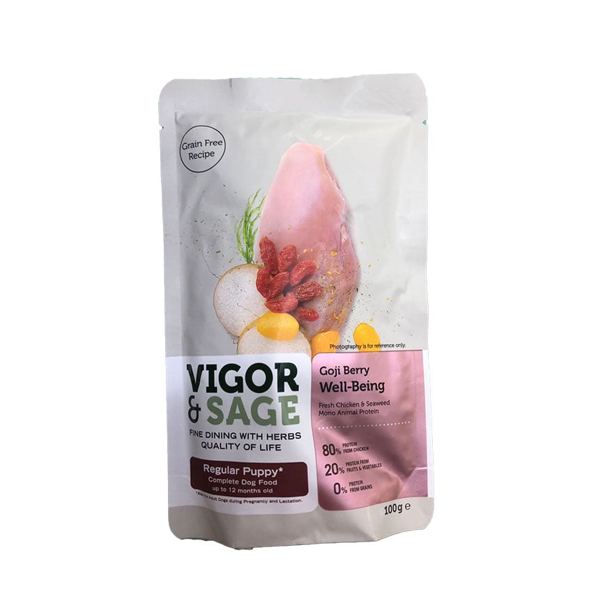 VIGOR & SAGE 無穀物天然糧 枸杞普通幼犬 試食