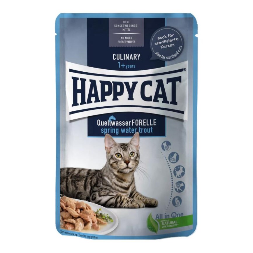 Happy Cat 貓濕糧 鱒魚 85g (70620)