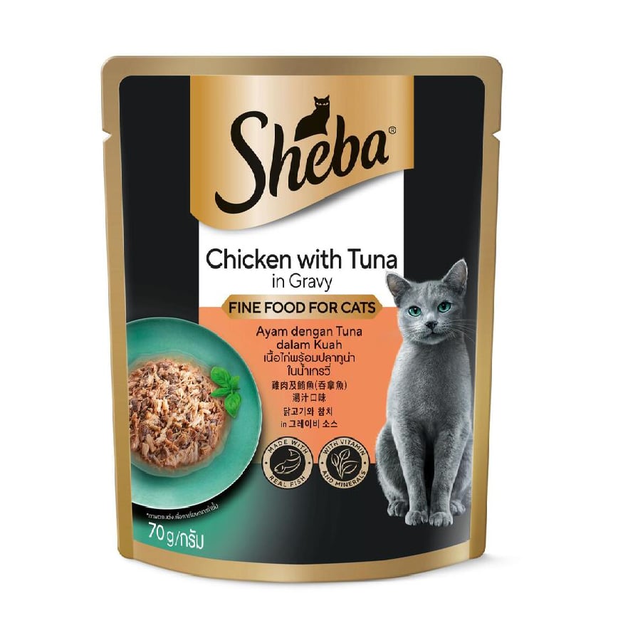 Sheba 袋裝貓濕糧 吞拿魚及雞肉 70g