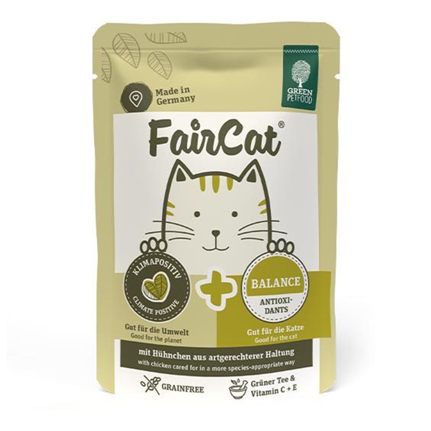 Green Petfood FairCat Balance 貓主食濕糧 抗氧化護心配方 維生素C及E+綠茶提取物 85g (GW2315)