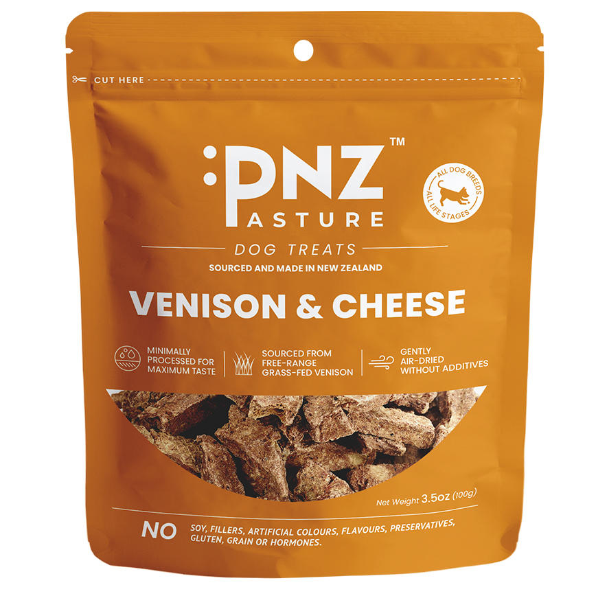 PNZ 牧埸滋味 狗零食 風乾藍芝士鹿肉 100g (2003008)