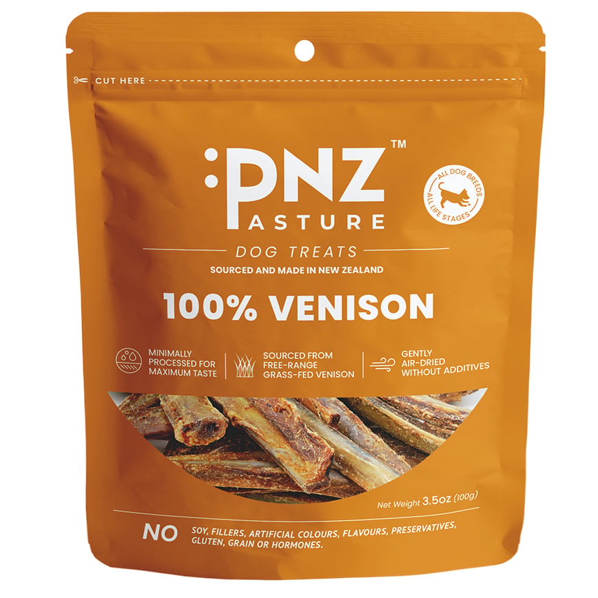PNZ 牧埸滋味 狗零食 風乾鹿肋骨 100g (2003010)