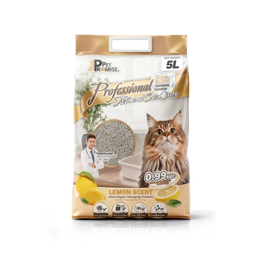 Pet Promise毛孩承諾 高級 礦物貓砂 檸檬味 5L - 原裝行貨