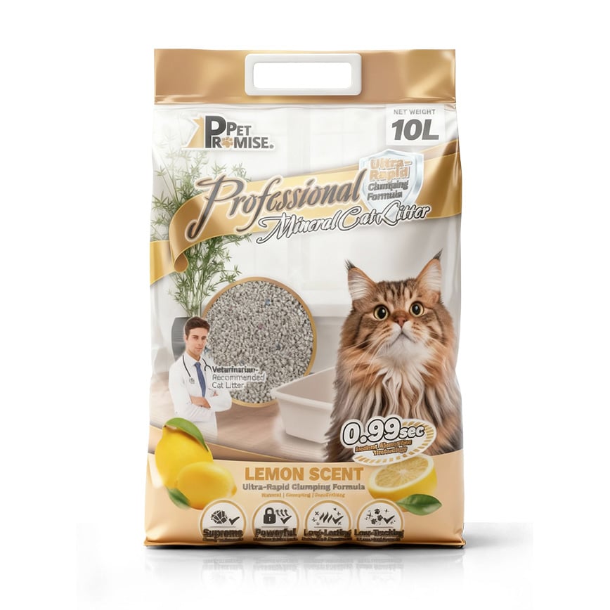 Pet Promise毛孩承諾 高級 礦物貓砂 檸檬味 10L (或2包5L夾袋) - 原裝行貨