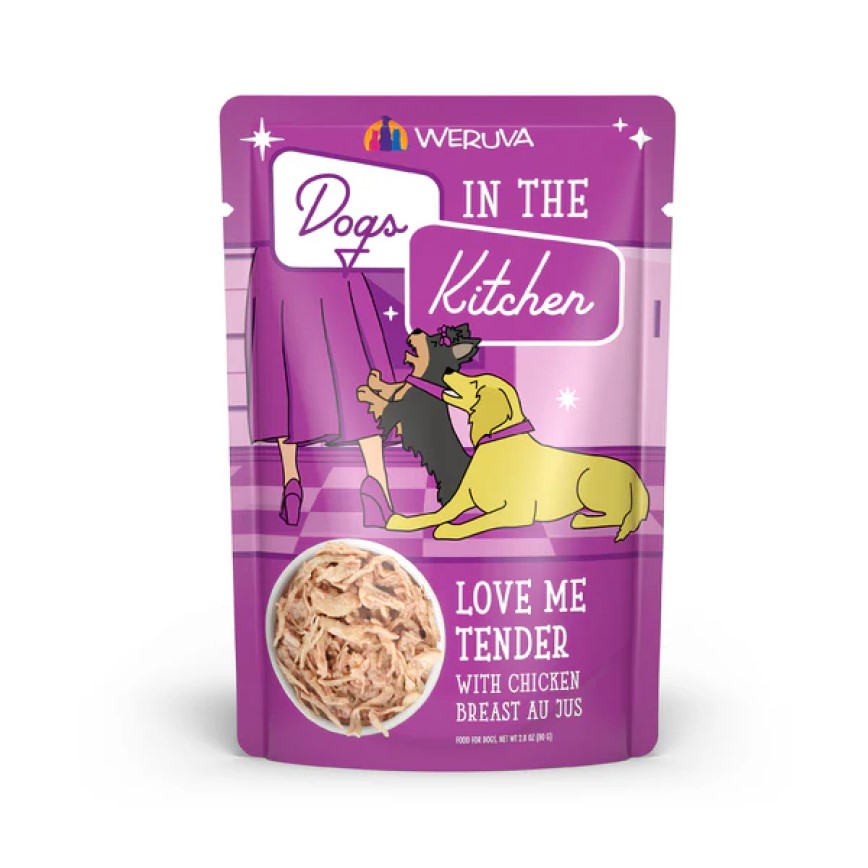 WeRuVa DITK pouch Love Me Tender with Chicken Breast Au Jus 2.8oz (003167)