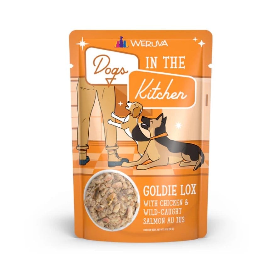 WeRuVa DITK pouch Goldie Lox with Chicken & Wild Caught Salmon Au Jus 2.8oz (003170) 圖 1