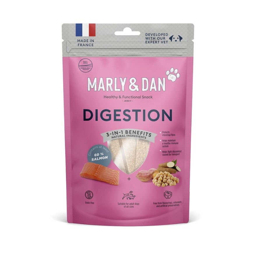 Marly & Dan 狗小食 低溫烘焙三文魚肉條 腸道保健配方 Digestion 80g (SK0004EIN) (TBS)