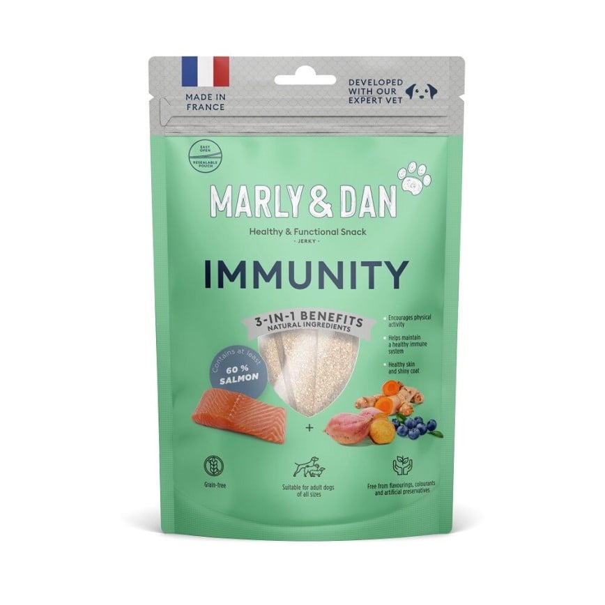 Marly & Dan 狗小食 低溫烘焙三文魚肉條 免疫力增強配方 Immunity 80g (SK0005EIN) (TBS)