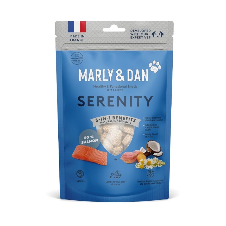 Marly & Dan 狗小食 低溫烘焙三文魚肉粒 抗氧化尿道保護配方 Serenity 100g (SK0010EIN) (TBS)