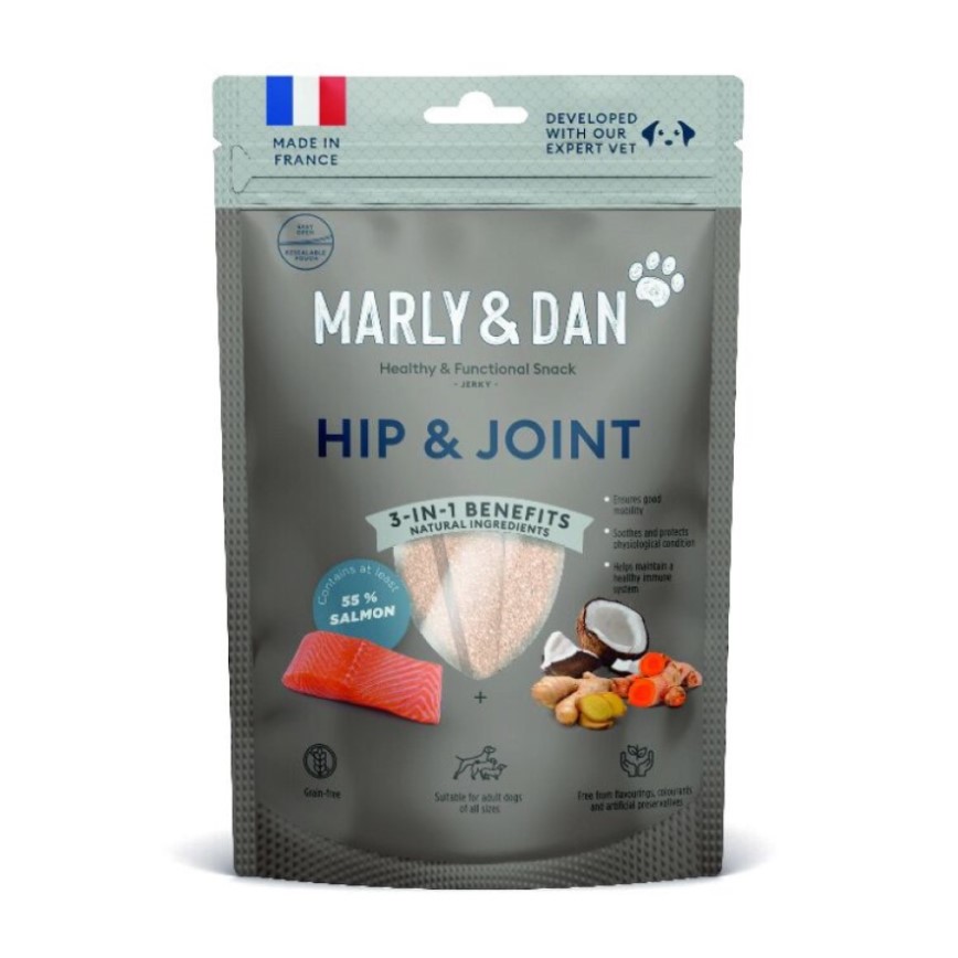 Marly & Dan 狗小食 低溫烘焙三文魚肉條 保護關節配方 Hip & Joint 80g (SK0006EIN) (TBS)