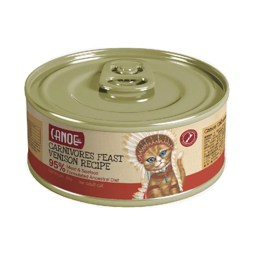 Canoe Cat 貓罐頭 肉食盛宴 鹿肉配方 90g (canv90)