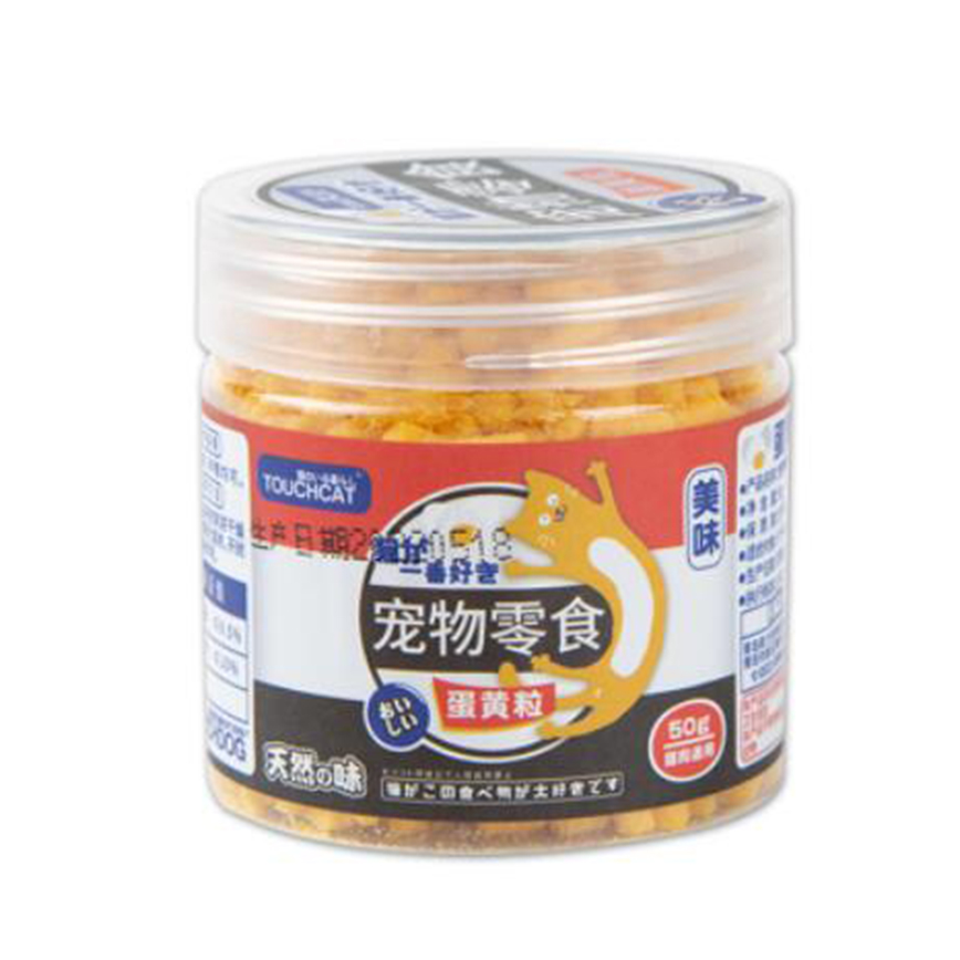 TOUCHCAT 雞蛋⿈粒樽裝 50g (TCTR0007)
