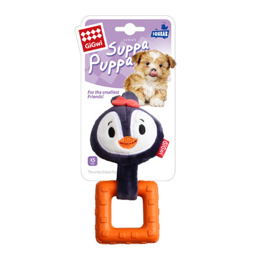 GiGwi Suppa Puppa幼⽝系列 企鵝拉環 (8013) 圖 1