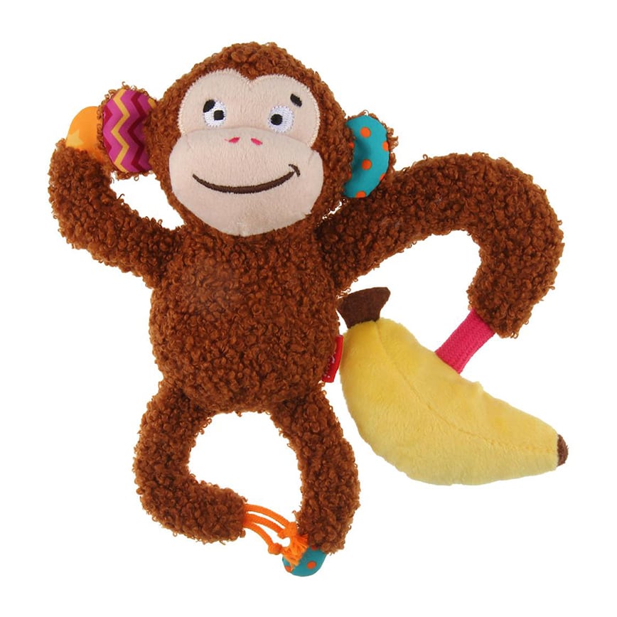 GiGwi Plush Friendz中小型犬系列頑皮猴子/大象 (款式隨機)