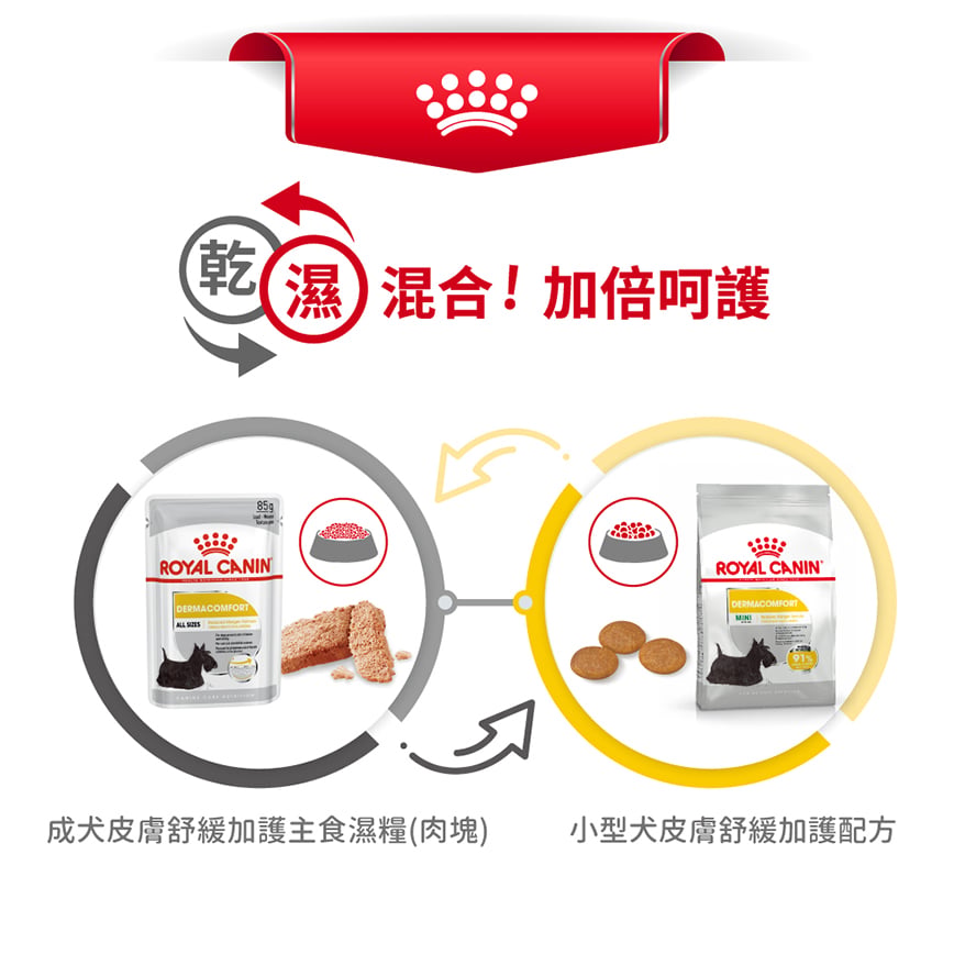 Royal Canin 狗糧 法國皇家狗糧 加護系列 小型犬皮膚舒緩加護配方 小型犬皮膚敏感專用配方 DCMI 8kg (2731000) 圖 6