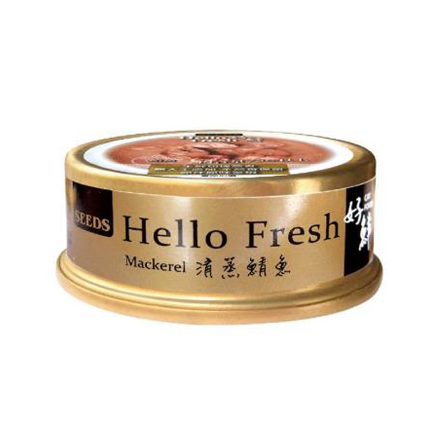 SEEDS 貓罐頭 Hello Fresh好鮮燉湯 清蒸鯖⿂ 50g (hf03)