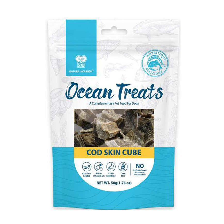 NATURA NOURISH Ocean Treats 深海鱈⿂⽪雞⾁塊 50g (DT91480)