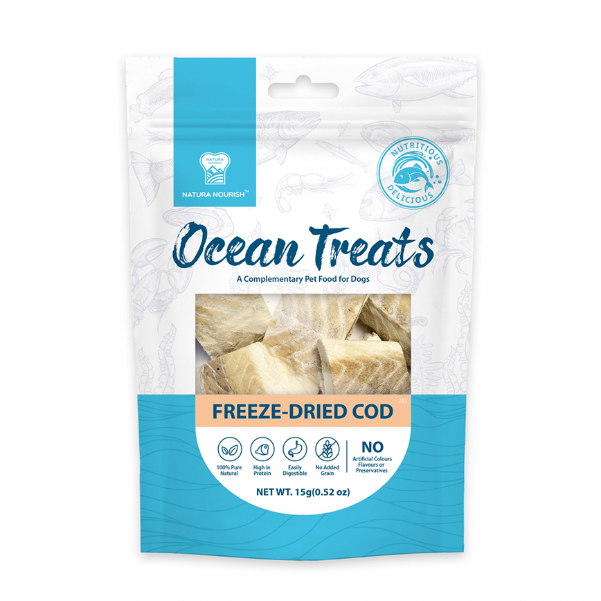 NATURA NOURISH Ocean Treats 深海鱈魚塊 15g (DT72287)