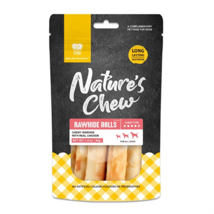NATURA NOURISH Nature's Chew 雞肉牛皮卷 40g (DT72270)