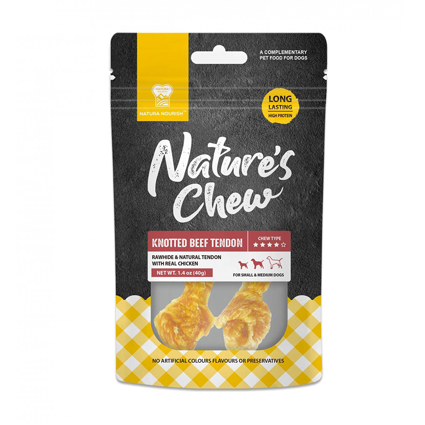 NATURA NOURISH Nature's Chew 雞肉牛筋打結骨 40g (DT72089)