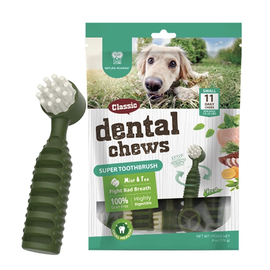 NATURA NOURISH Dental Chews 小型犬用 潔齒牙刷 薄荷味 170g (QF9015A)