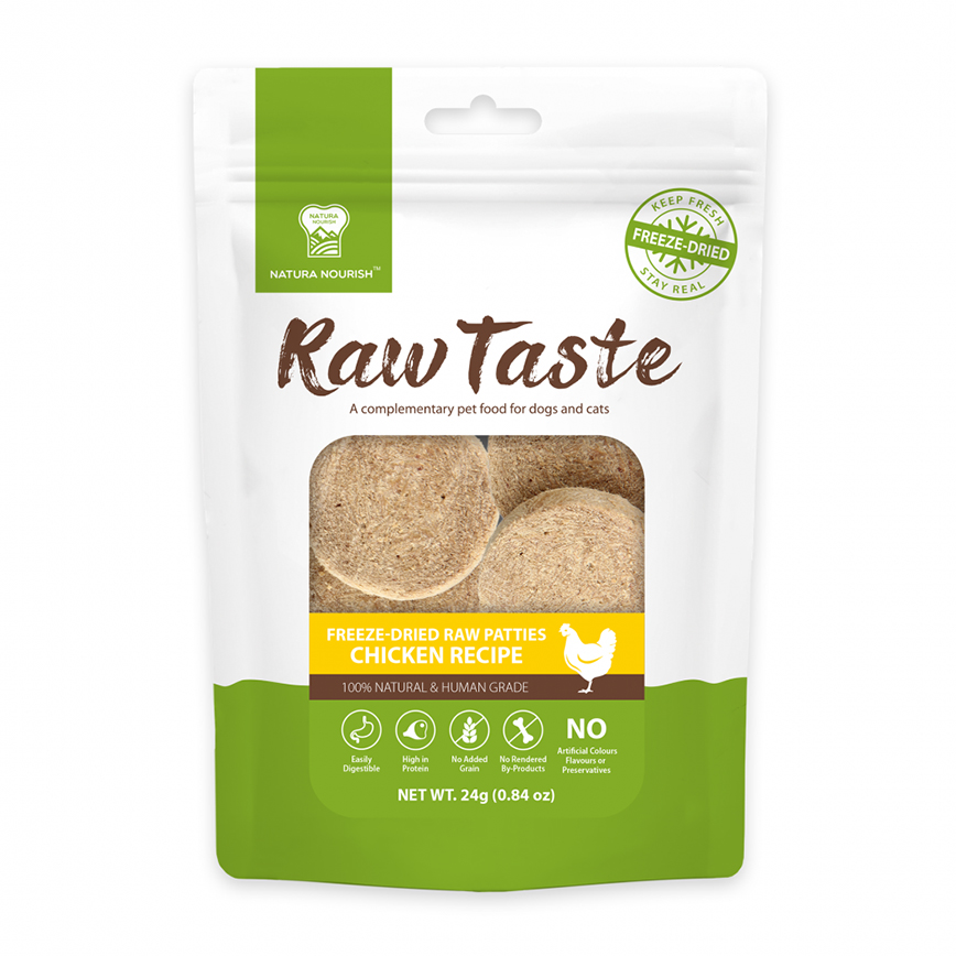 NATURA NOURISH Raw Taste 雞⾁⽣⻣⾁餅 24g (DT72300) 圖 1