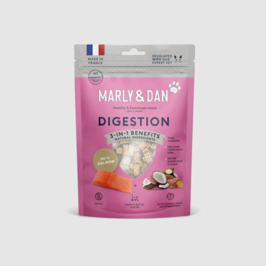 Marly & Dan 貓零食 低溫烘焙三文魚肉粒 腸道增強配方 Digestion 40g (SK0012EIN) (TBS)