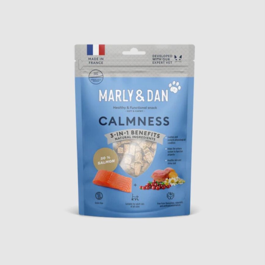 Marly & Dan 貓零食 低溫烘焙三文魚肉粒 情緒穩定配方 Calmness 40g (TBS)