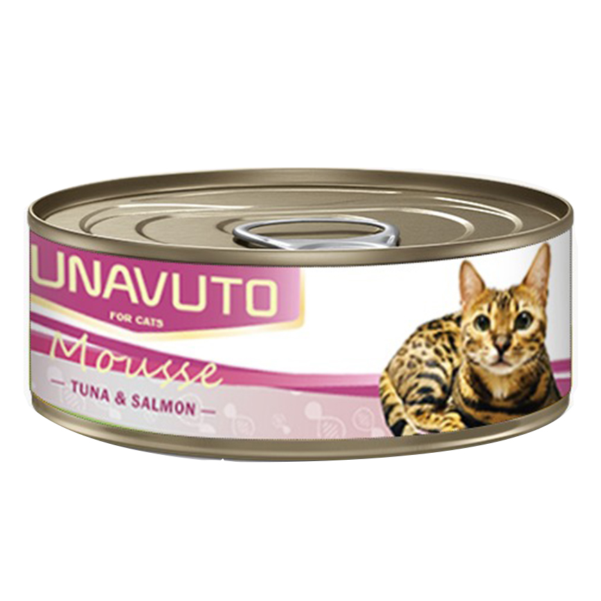 NUNAVUTO 貓罐頭 慕斯系列 吞拿魚+三文魚 60g (NU203229) 圖 1