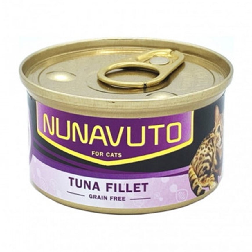 NUNAVUTO 無穀物貓罐 吞拿魚片 80g (NU202390)
