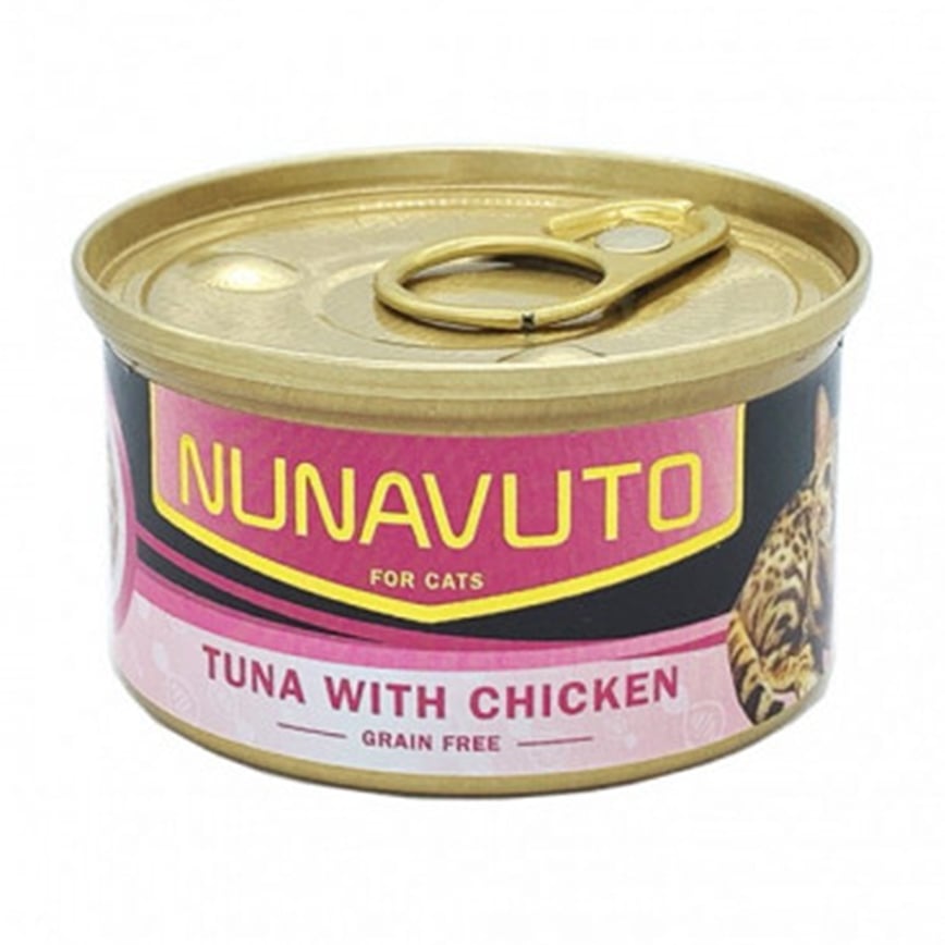 NUNAVUTO 貓罐 吞拿魚雞肉 80g