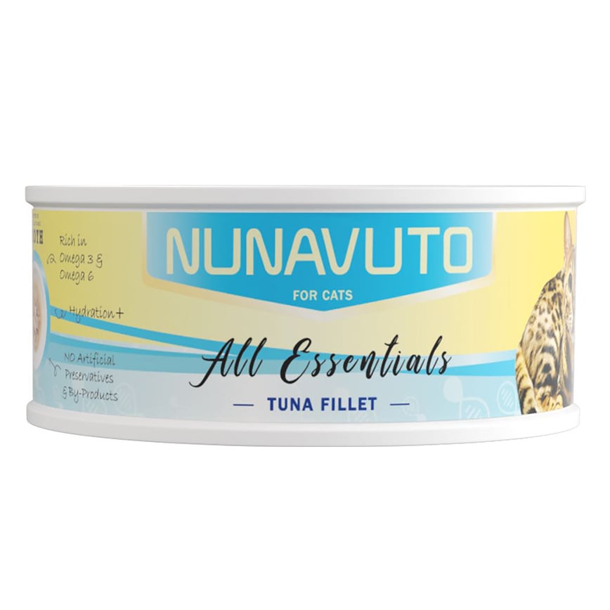 NUNAVUTO ALL Essentials 主食貓罐 濃湯系列 吞拿魚塊 75g (NU204257)