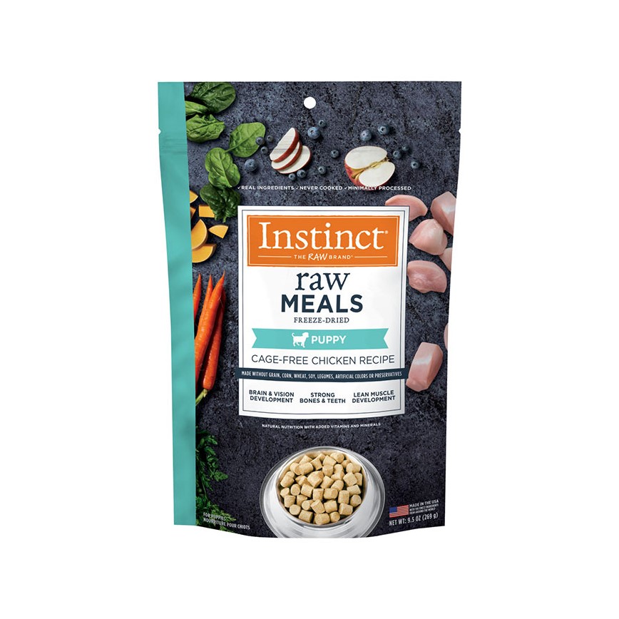 Instinct 狗糧 幼犬糧 無穀物凍乾生肉主食糧 走地雞肉 9.5oz (614166)