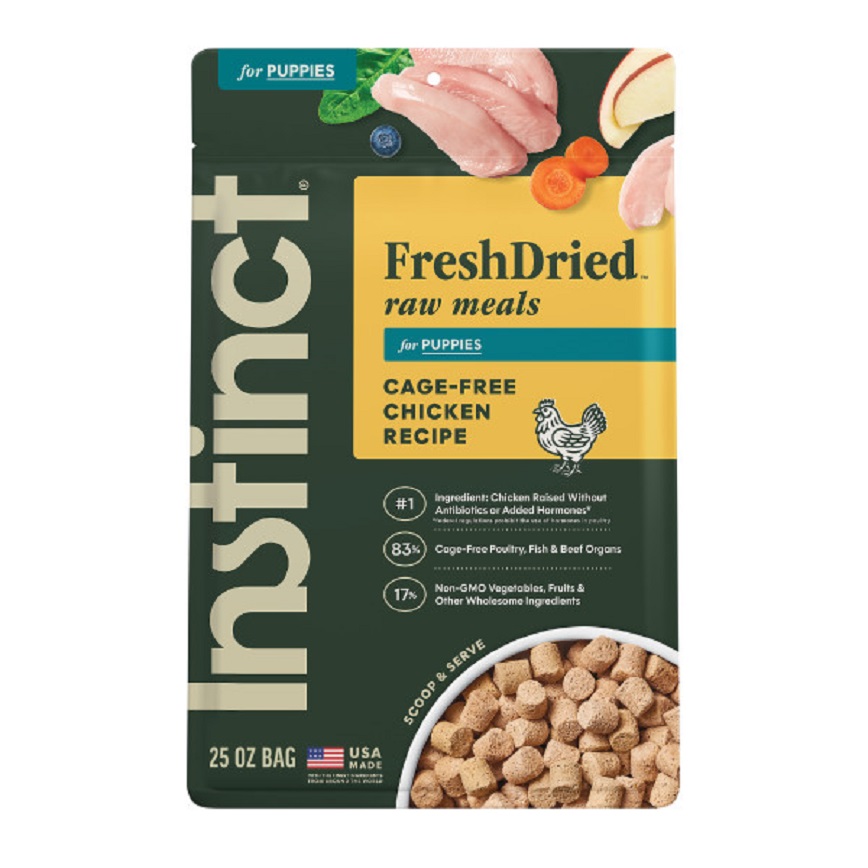 Instinct 狗糧 幼犬糧 無穀物凍乾生肉主食糧 走地雞肉 25oz (614173) (新舊包裝隨機發貨)