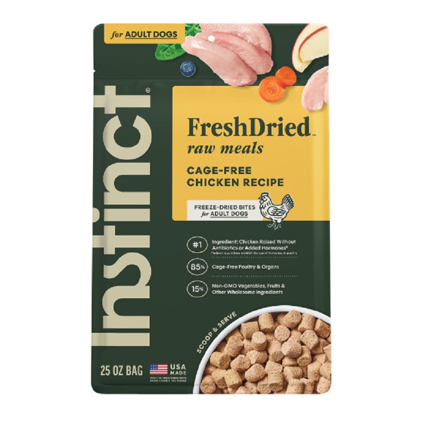 Instinct 狗糧 無穀物凍乾生肉主食糧 走地雞肉 25oz (614029) (新舊包裝隨機發貨)